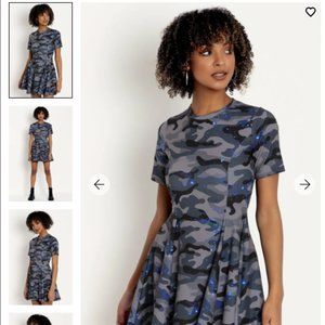 Blackmilk Clothing - GALAXY CAMO EVIL TEE DRESS - LIMITED